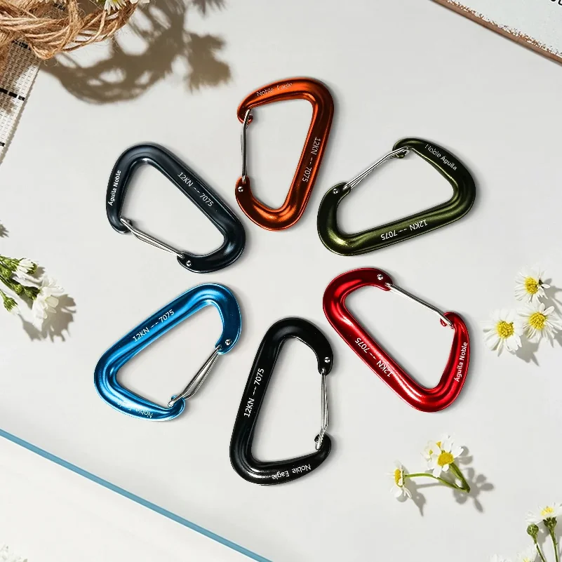 6Pcs 12kn Carabiner Set D Ring - Carabiners Aluminum 12Kn Heavy Duty recension och pris