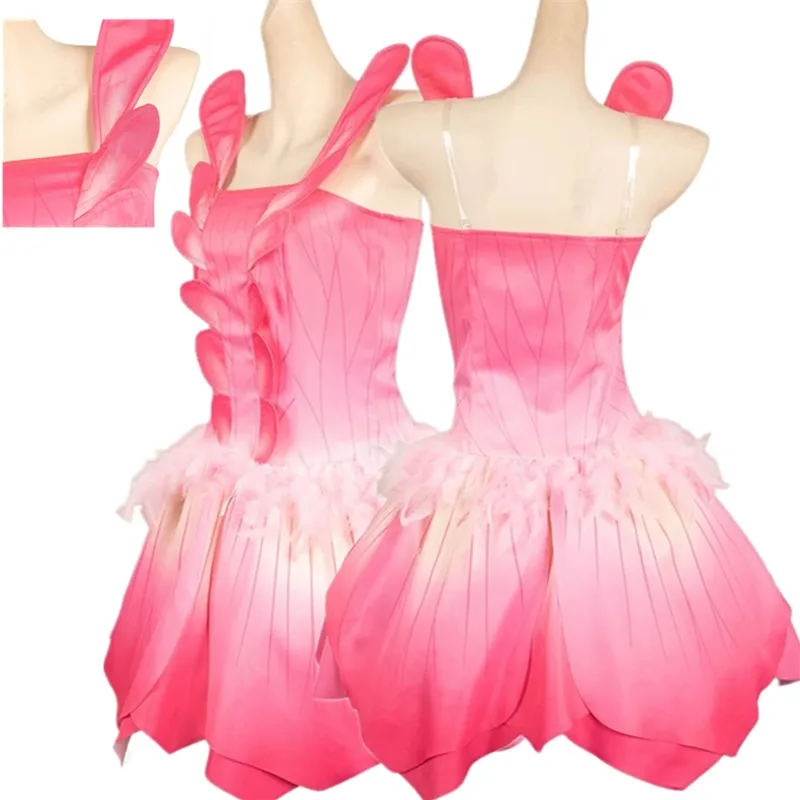 

Маскировка Фея Эльф Ролпейл Марго Косплей Розовое Платье Платье Костюм Для Взрослых Женщин Наряды Хэллоуин Фантазия Карнавальный Костюм Партии