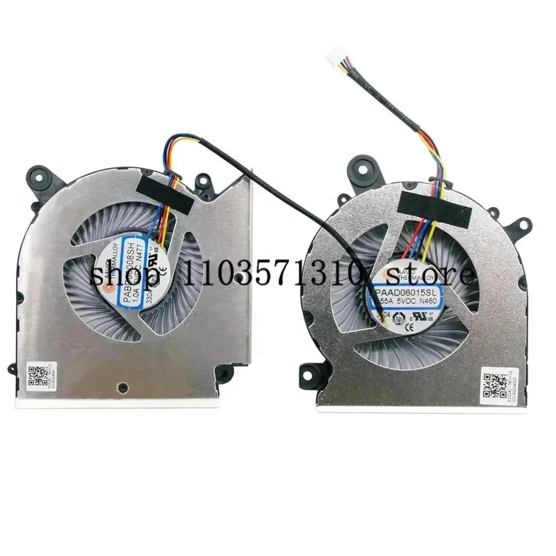 laptop Cooling Fan for MSI Katana15 B13VFK M16 Sword15 MS-1585 P/N: PABD08008SH N477 PAAD06015SL N460 JM