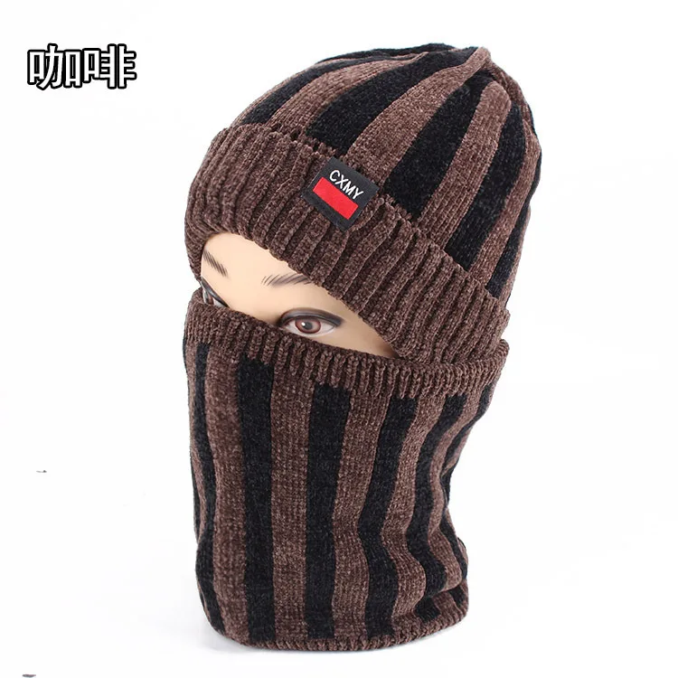 موضة رئيس أغطية الرأس قبعة المعانقة Toque تخزين ساعة الشتاء الصوف سميكة قبعة الرجال النساء يندبروف الدافئة محبوك الأوشحة 2M5