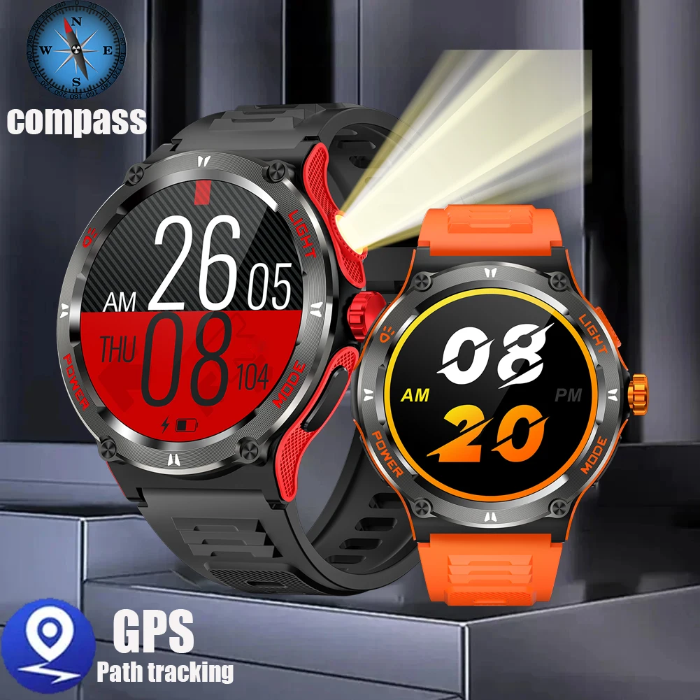 

Featuring LED, Bluetooth calling, outdoor GPS motion tracking watch, multiple sports modes, men's sports smartwatch