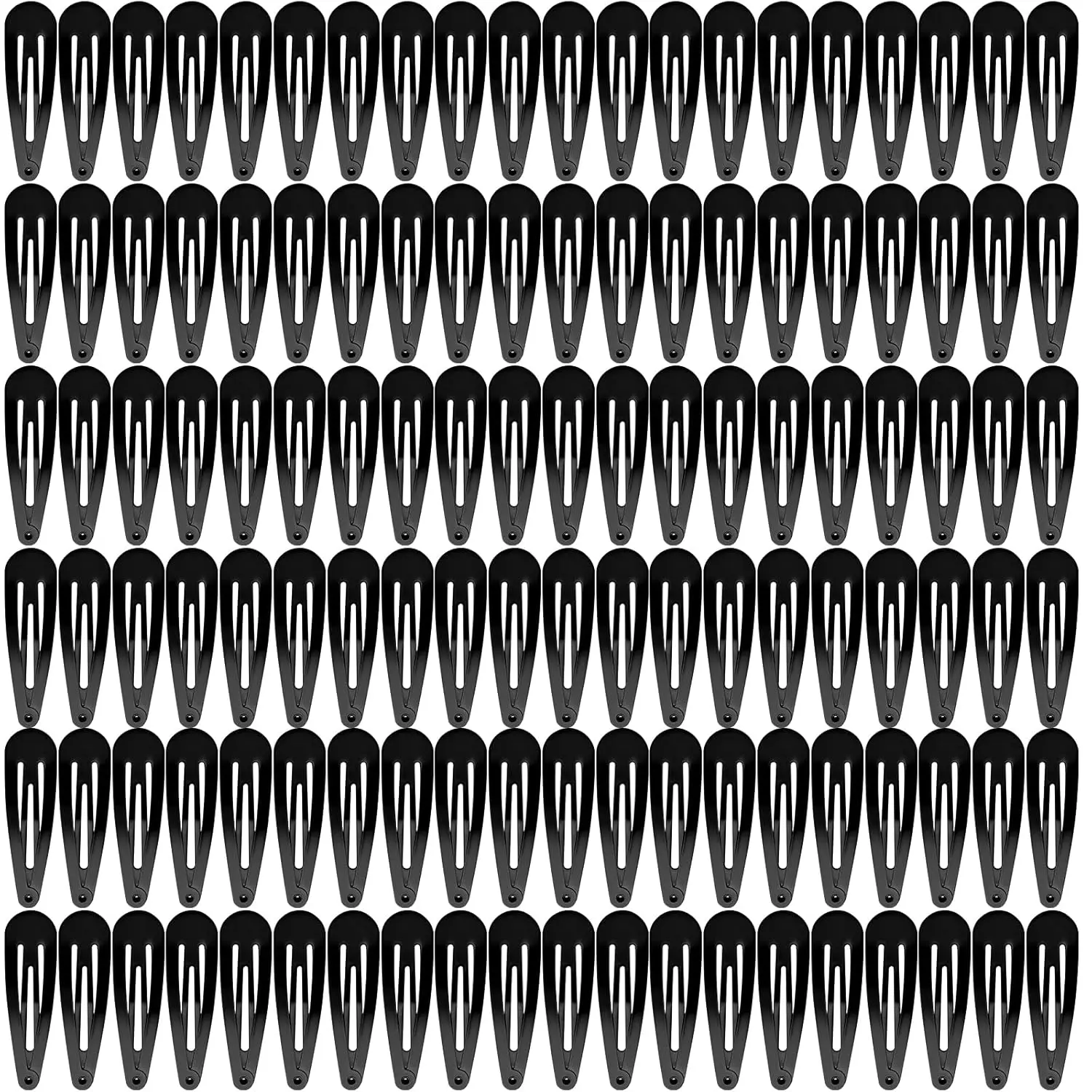 

120 Pack Black Metal Snap Hair Clips for Women and Kids, No Slip Design, Perfect for Daily Hairstyles