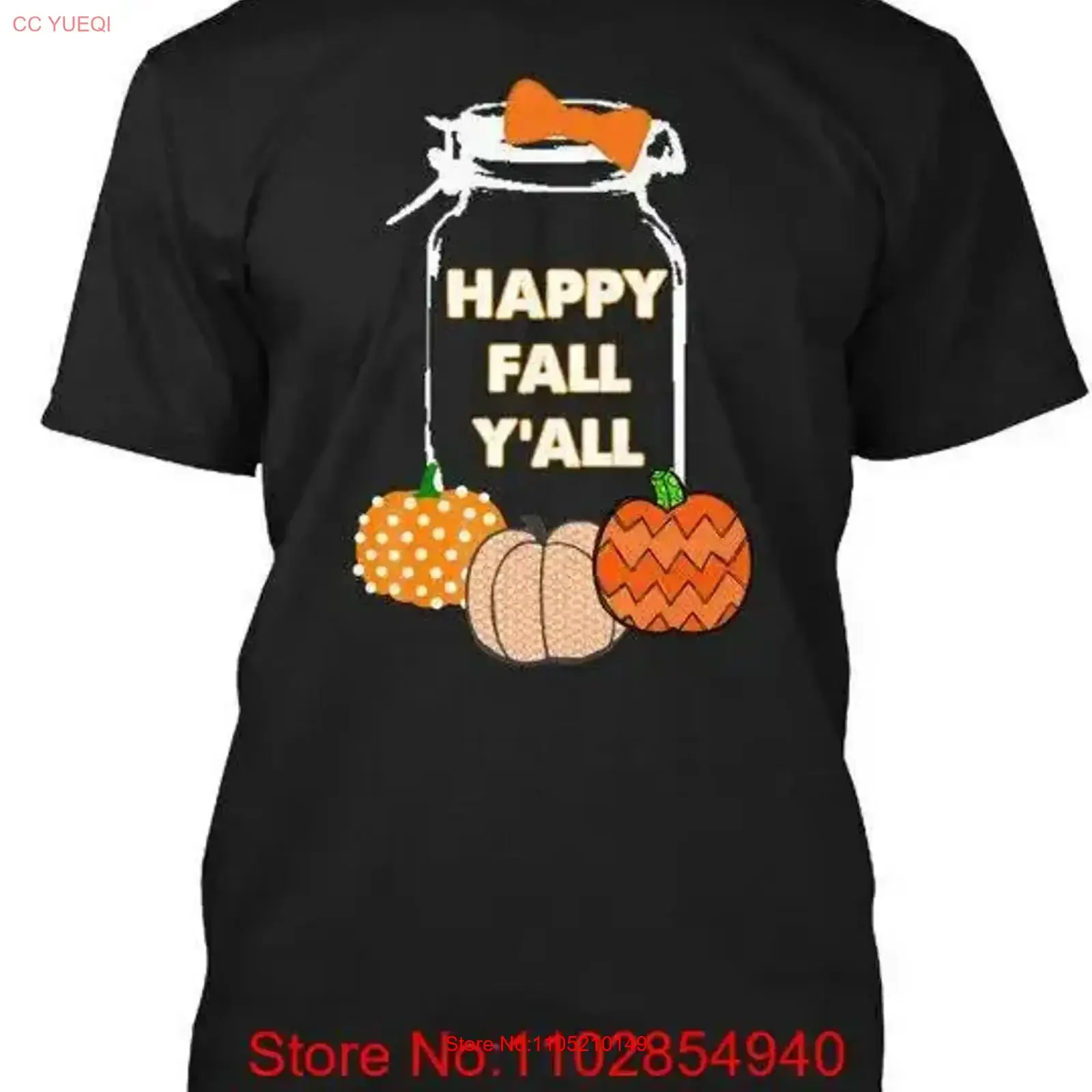 

Happy Fall Yall Y All Футболка винтажная стираная мягкая дышащая дизайнерская одежда унисекс уличная одежда Топ для повседневной носки Стильная