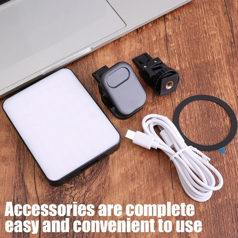 Magnetic Fill Light Mini LED Ring Selfie Lights Universal for Samsung IPhone 16 15Pro/15 Pro Max Magnet Smartphone Selfie Light