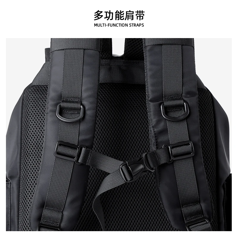 Multilayer Personalised Backpack Unisex 15.6 inch Laptop Drawstring Waterproof Outdoor Commuter College Travel Mochila