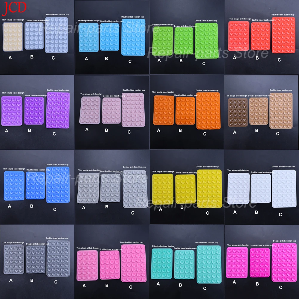 Silicone Suction Cup 24 Square Suction Cups Mobile Phone Tablet Luggage Suction Cup Universal Charger Leather Case