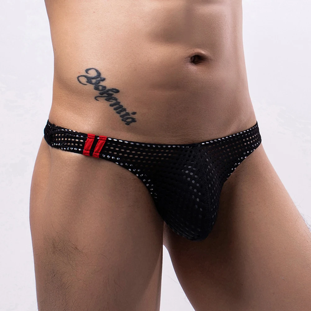 

Fashion New 2023 Brief Low Rise Transparent String Low Male Panties Pouch Rise Sexy Bikini Underpants Breathable