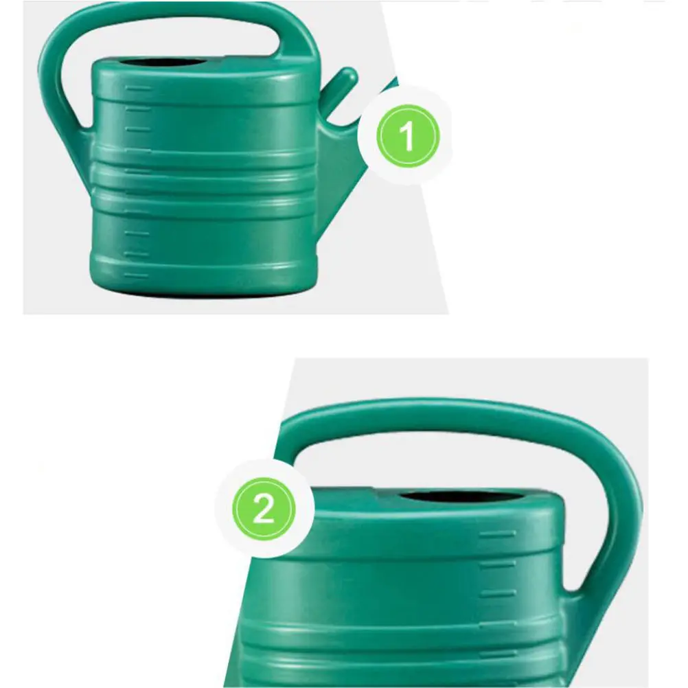 1Pcs 5L Watering Can with Long Mouth Premium Plastic Heavy Duty Watering Pot for Garden Plants Trees Bathing Outdoor Use