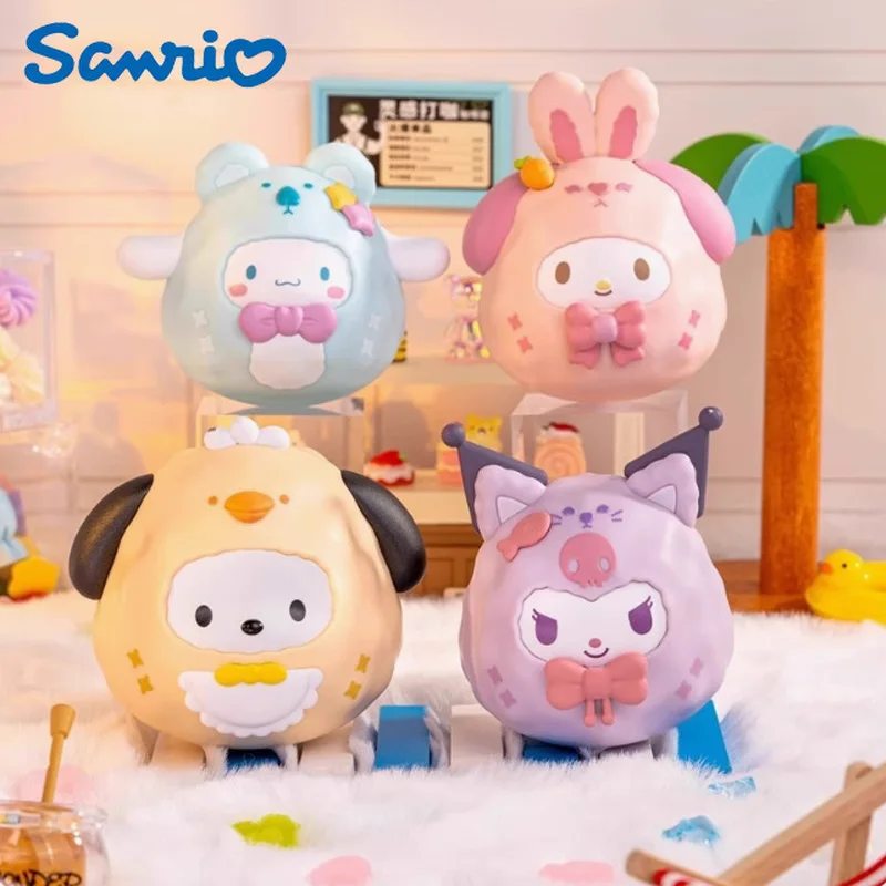 

Sanrio Kuromi Small Animal Tumbler Blind Box Melody Cute Cartoon Doll Healing Desktop Ornaments Doll Gift