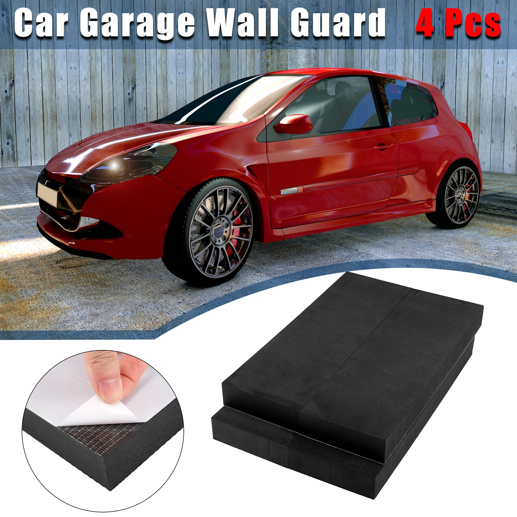 X Autohaux 4-6pcs 30x10x3cm 40x15x2cm 40x20x2cm Car Door Protector Garage Wall Protectors Guard Anti Scratch Waterproof PE Foam