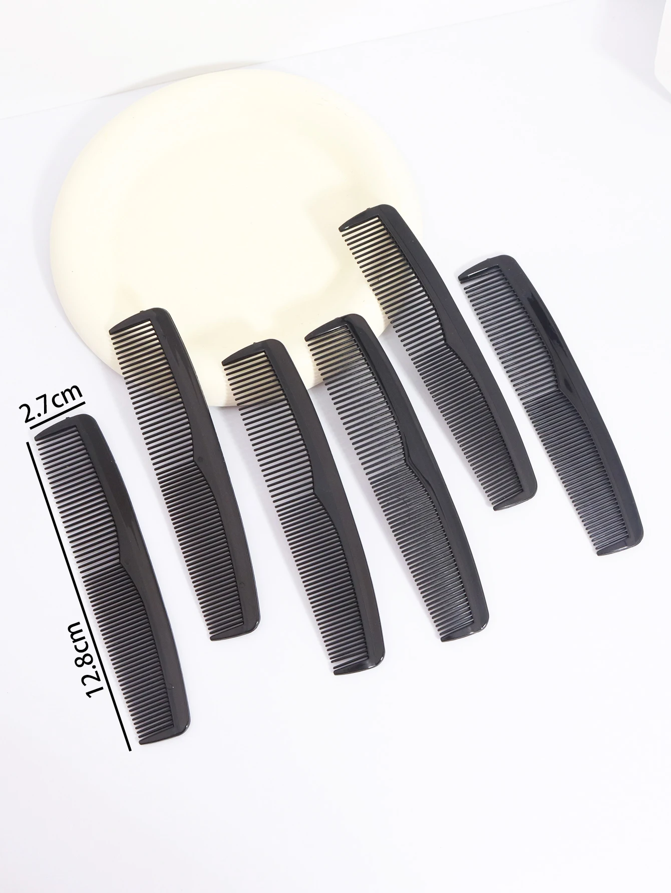 6Pcs Anti-statische Haar Kämme Mini Doppel Seite Haar Pinsel Pro Kamm Barber Haar-Kamm Styling Werkzeuge für Haar Zubehör – Detail 9
