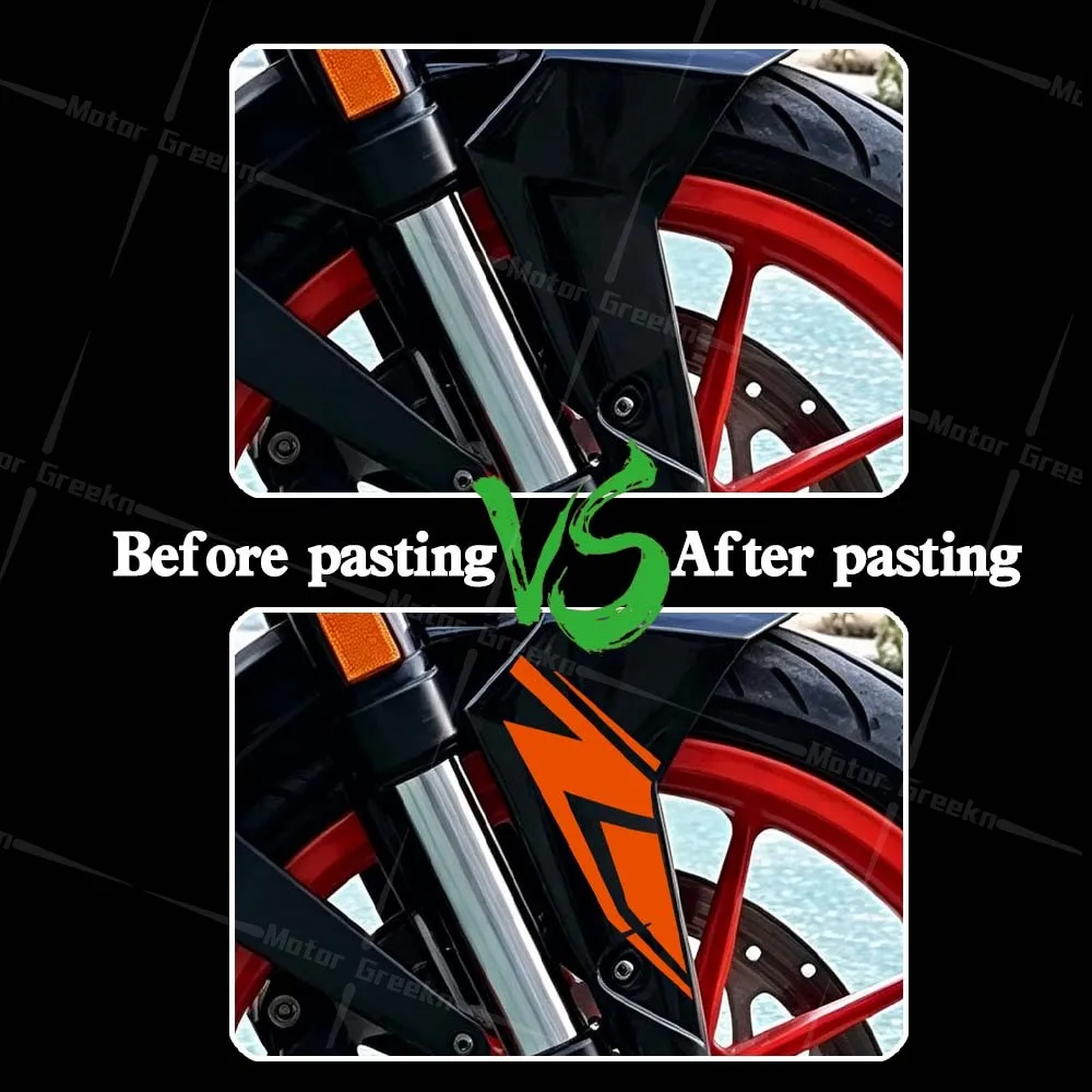 Motorcycle Fender Shock Absorber Stickers Decorative Rocket Decal Waterproof Accessories For Duke 125 200 250 390 2017-2023 2022