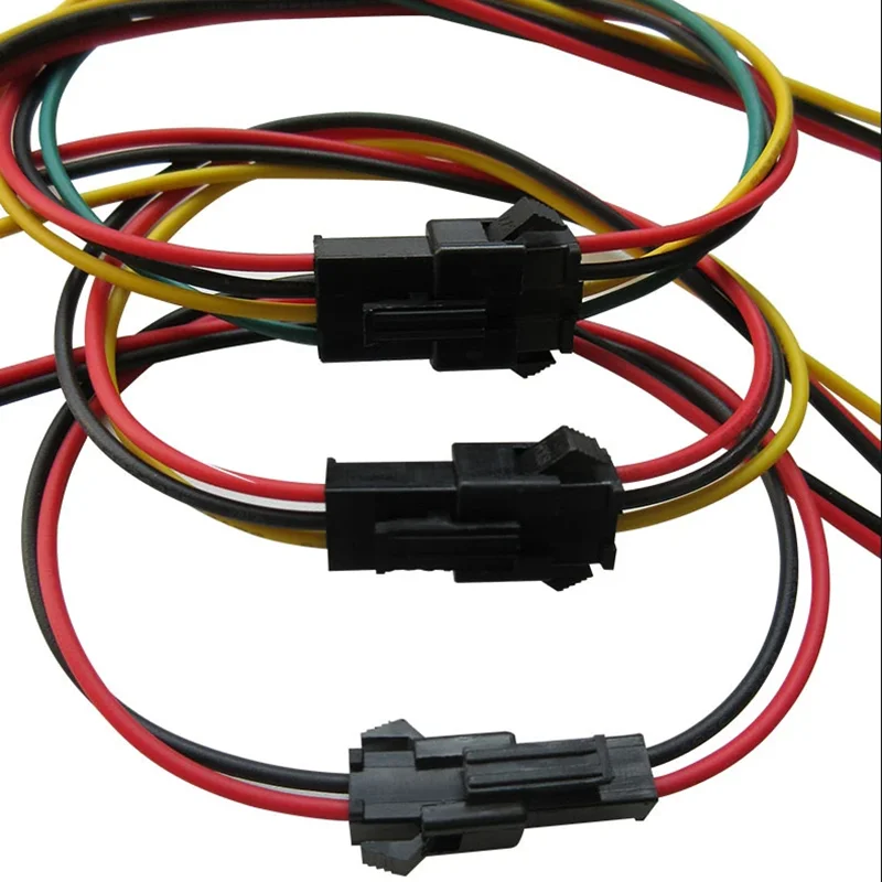10Pairs 20cm JST SM 2P 3P 4P 5P 6P Plug Socket Male to Female Wire Connector LED Strips Lamp Driver Connectors Quick Adapter