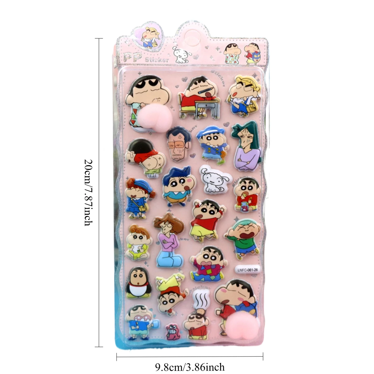 สติกเกอร์นูน 3 มิติ ลายชินจัง น่ารัก สไตล์ใหม่ 4 แบบ  นุ่ม บีบได้  คลายเครียด  ตกแต่งเคสมือถือ แล็ปท็อป  น่ารัก  งาน DIY