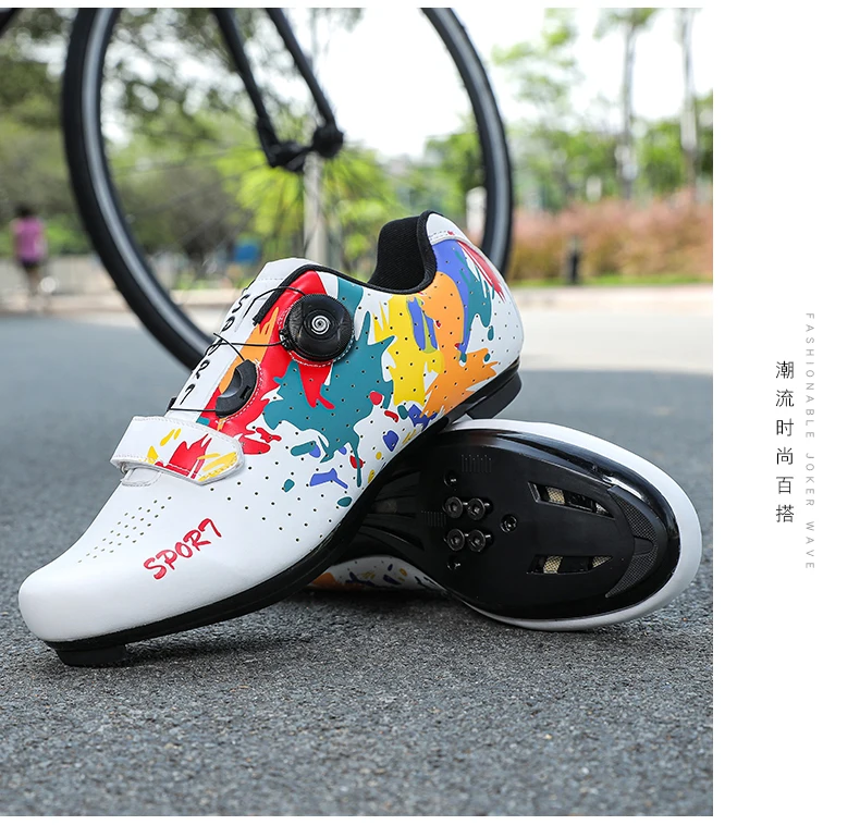 Herbst- und Winter-Fahrradschuhe, Unisex, mit robuster Sohle, geeignet für Straßen- und Mountainbikes, professionelles Fahrradzubehör, ideal zum Radfahren. – Detail 17