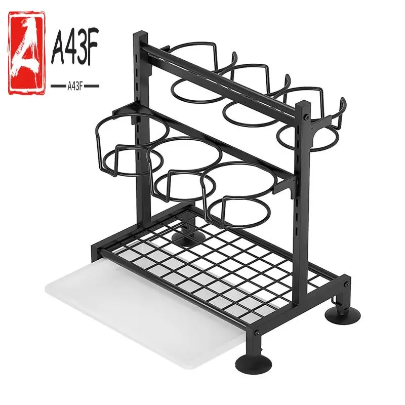 

A43F-Water Bottle Organizer Rack For Stanley 40Oz Tumbler With Handle, Multifunction Pantry Kitchen Stanly Cup Organizers