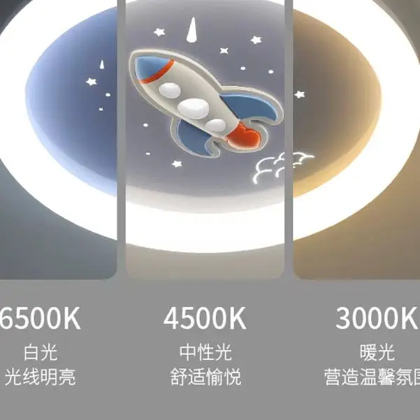 

Modern Rocket Led Ceiling Lights For Children Bedroom Boys Baby Kids Room Chandelier Cartoon Blue Space Ceiling Lamp Lighting