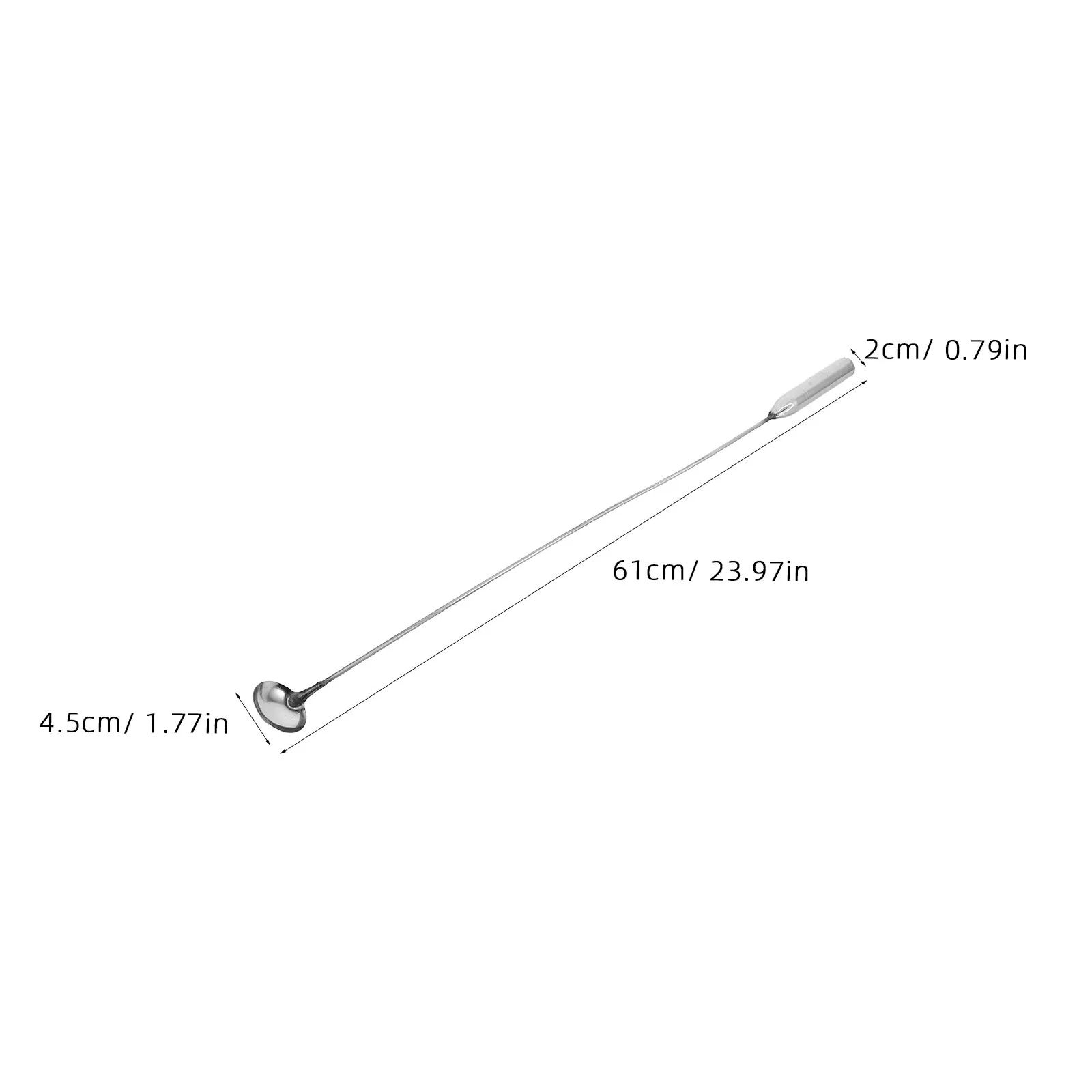 Stainless Steel Solar Water Heater Descaling Scoop with Long Handle for Sediment Removal and Tank Cleaning