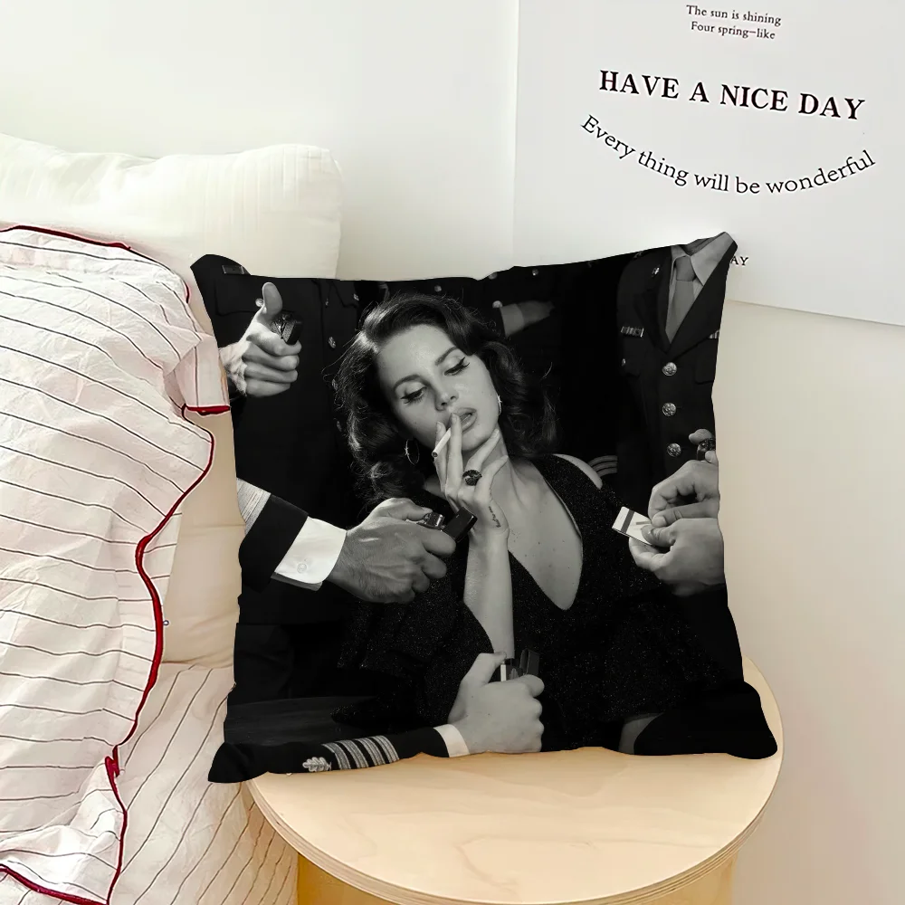 L-Lana Del Rey pillow cover Sofa living Printing Decoration Room Home Office Coffee Shop Car Nordic Simplicity Cover