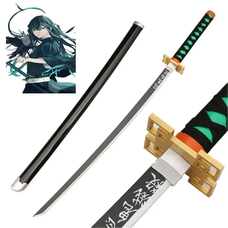 

Cosplay Anime Demon Slayer Tokitou Muichirou Bamboo Assembled 41inch Sword Weapon Kimetsu no Yaiba Katana Model 104cm