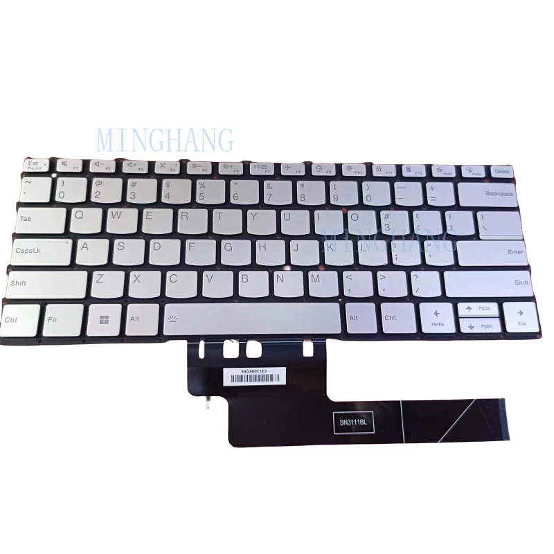 

M New for Lenovo Yoga Slim 7 Carbon 13IAP7 13IRP8 Laptop Keyboard US Backlit silver
