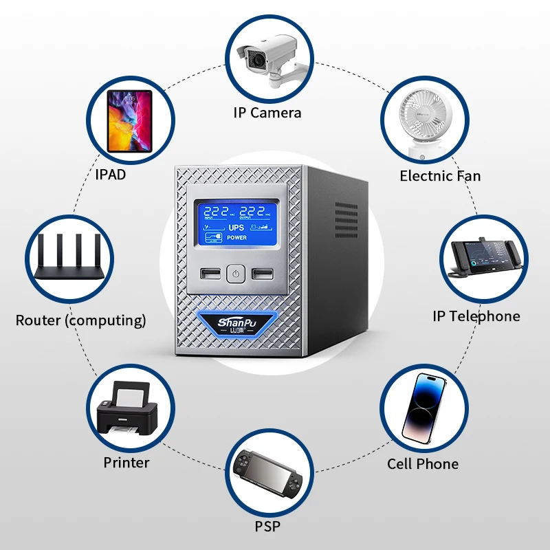 Ups Router Backup Power System Battery Uninterrupted Power Source For