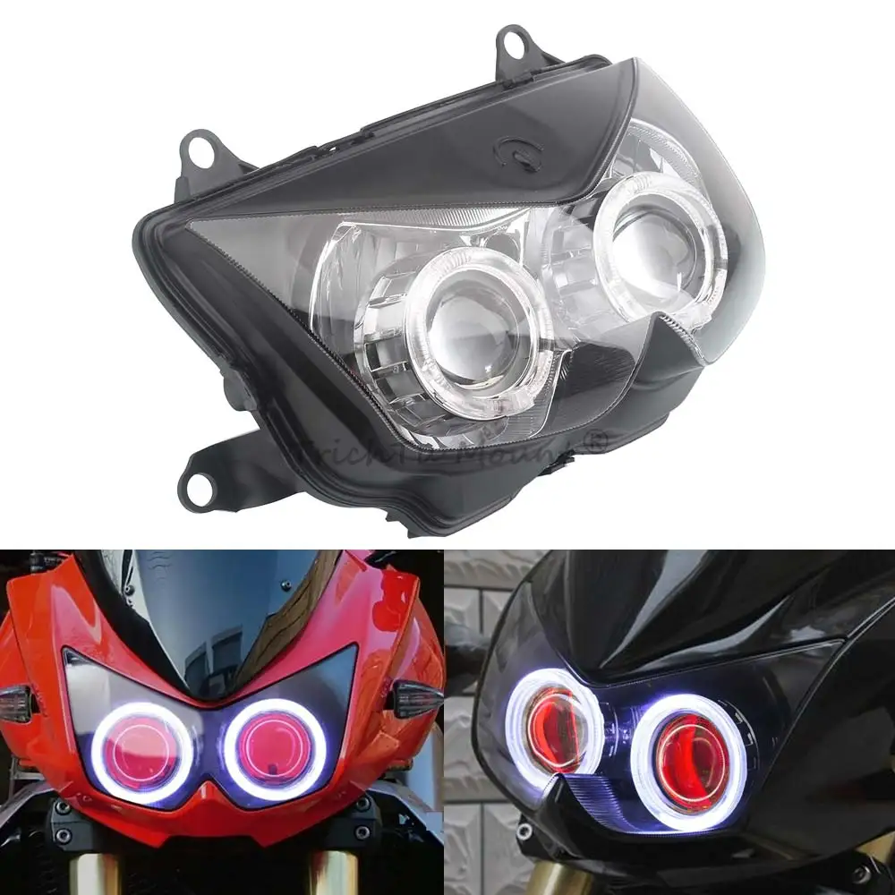 

Motorcycle LED Lights Headlight Lo/Hi Beam Headlamp Custom Headlight Assembly faro moto For Kawasaki Z1000 Z750 Ninja 250R EX250