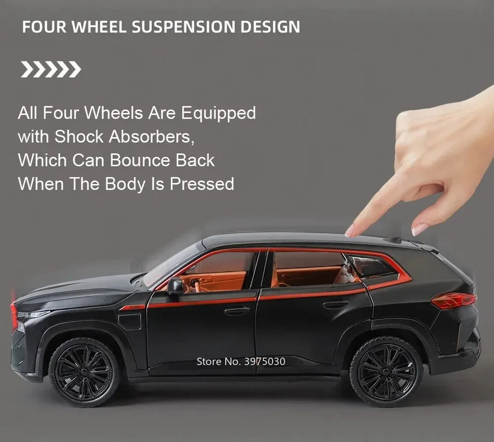 1:24 Alloy Rolls Royce Cullinan XM-Modell, Druckguss-Spielzeugautos, 6 Türen, geöffnete Fahrzeuge, zurückziehbare leichte Musik, Miniaturauto, Kindergeschenk – Detail 27