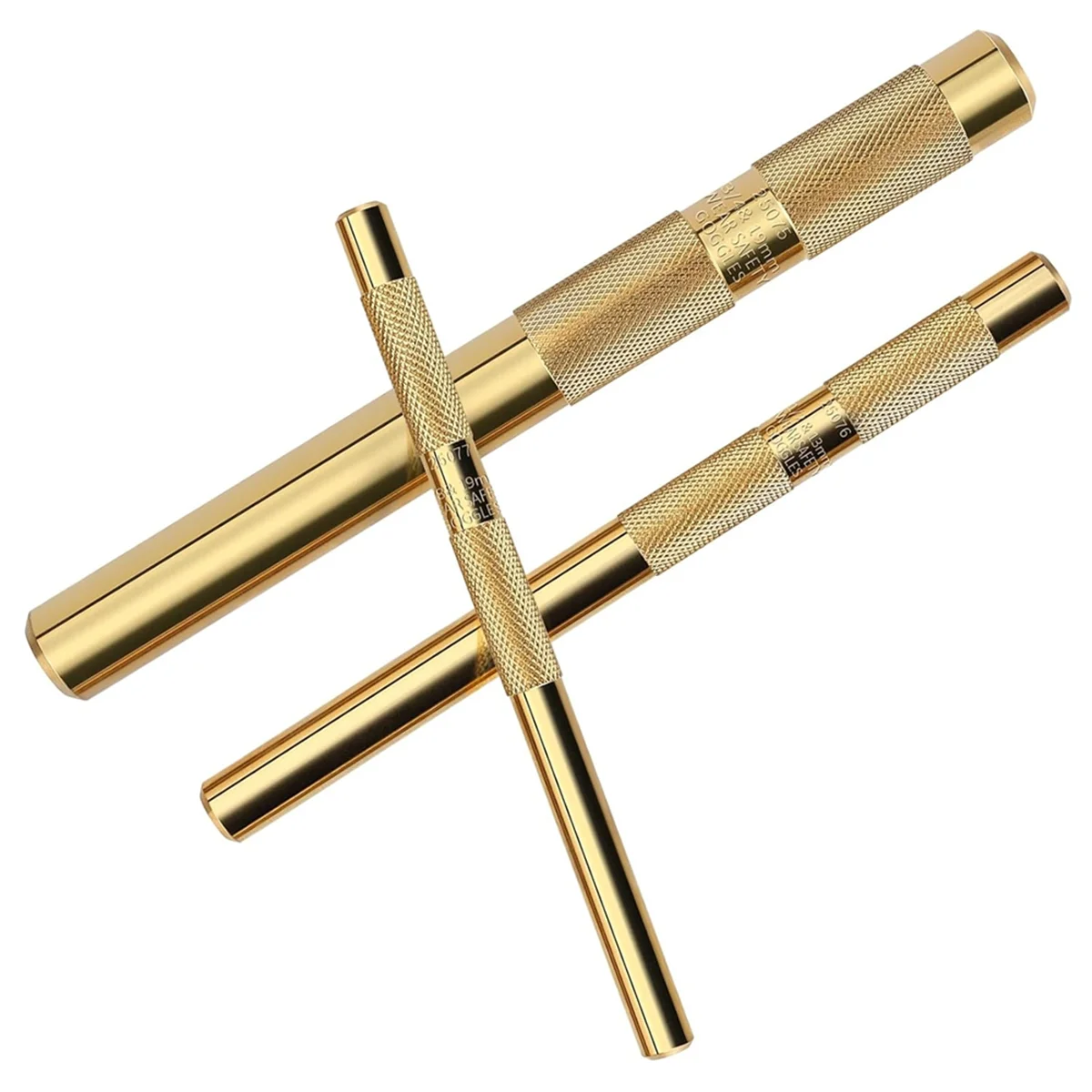 L33A_3Pcs 61360 Knurled Brass Drift Punch Set,Hand Tool Punches Tools 25077 3/4Inch 25076 1/2Inch 25075 3/8Inch Drift Punch view 4
