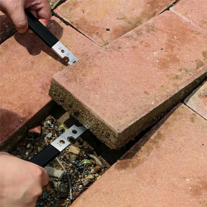 HLZS-마이크로-투스 그루브 포장재 제거 도구 2-in-1 육각 렌치 포함, 2개 세트 포장재 제거 도구 이중 조인트 스크레이퍼 기능