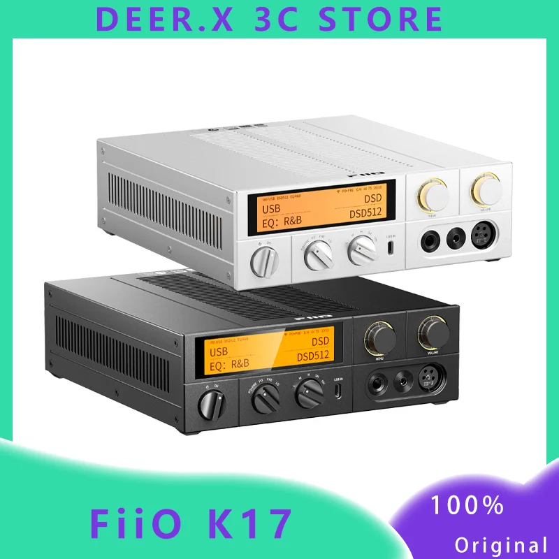 FiiO K17 desktop decoding headphone power amplifier DSD HIFI decoder AK4191+AK4499EX * 2 DAC chip 5G dual wifi custom decoder