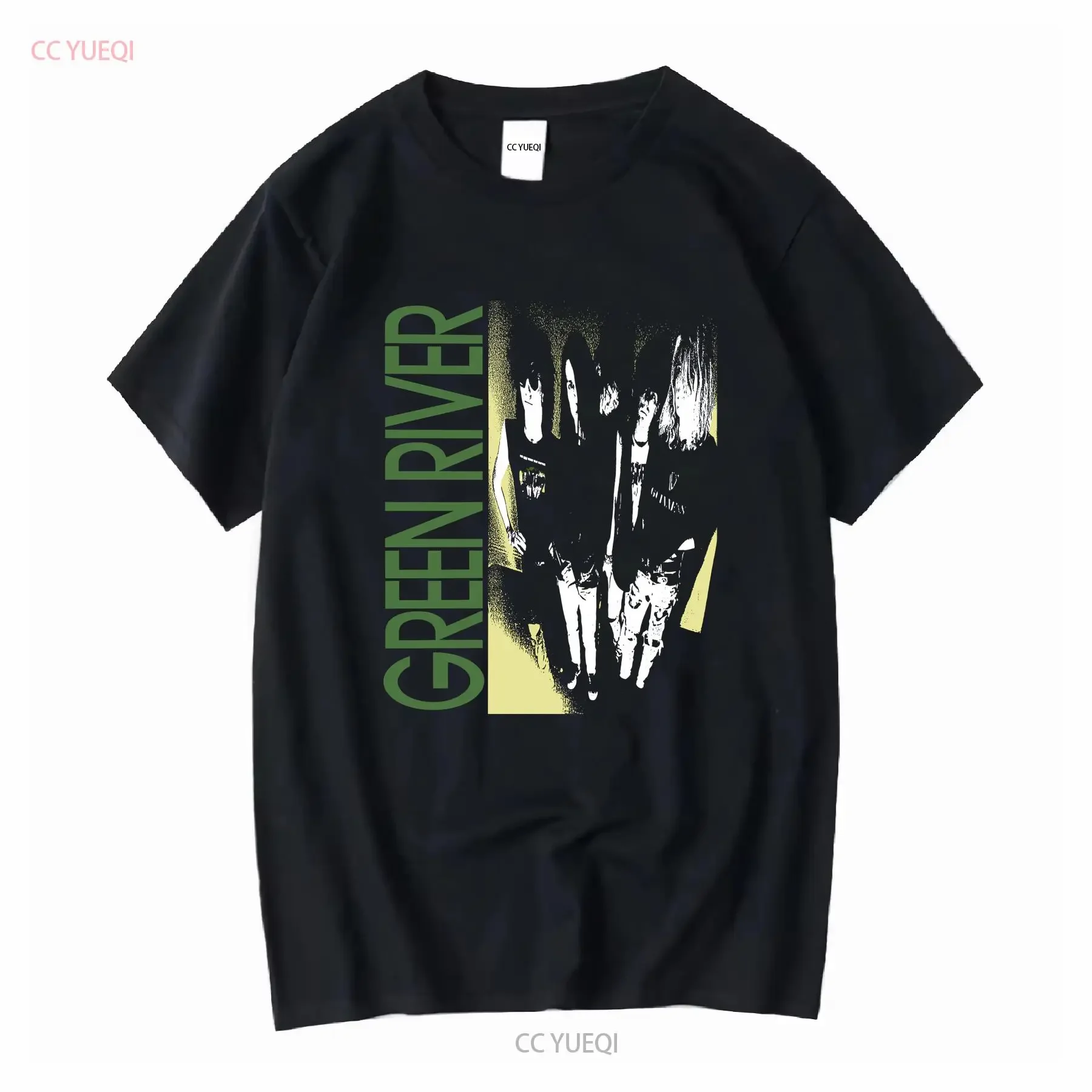 GREEN RIVER DRY AS A DOLL SONGS BONE REHAB SCHWARZES T-SHIRT lange oder kurze Ärmel Vintage Washed Graphic Unisex Bequem