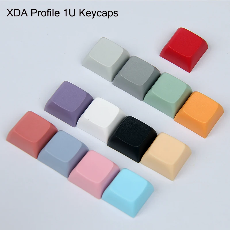 XDA Profile PBT Keycaps Mechanical Keyboard 1U 1X Ball Print Blank Customized Gaming Mixed Color Keycaps Mx Switch XDA Height