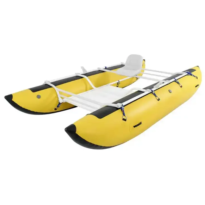 Sitzen auf dem Kajak, Luftschlauch, aufblasbares Ponton, schwimmendes Fischerboot, anpassbar