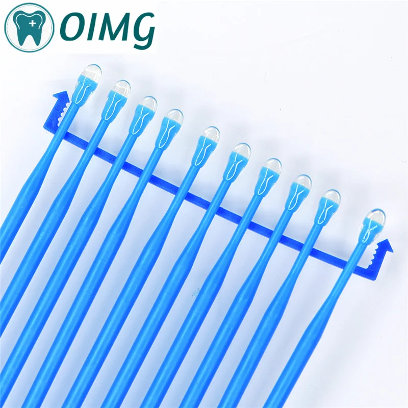 Dental Applicator Sticks Adhesive Tip for Tooth Crown Porcelain Veneer Disposable Dental Materials Brush Applicator Dentistry