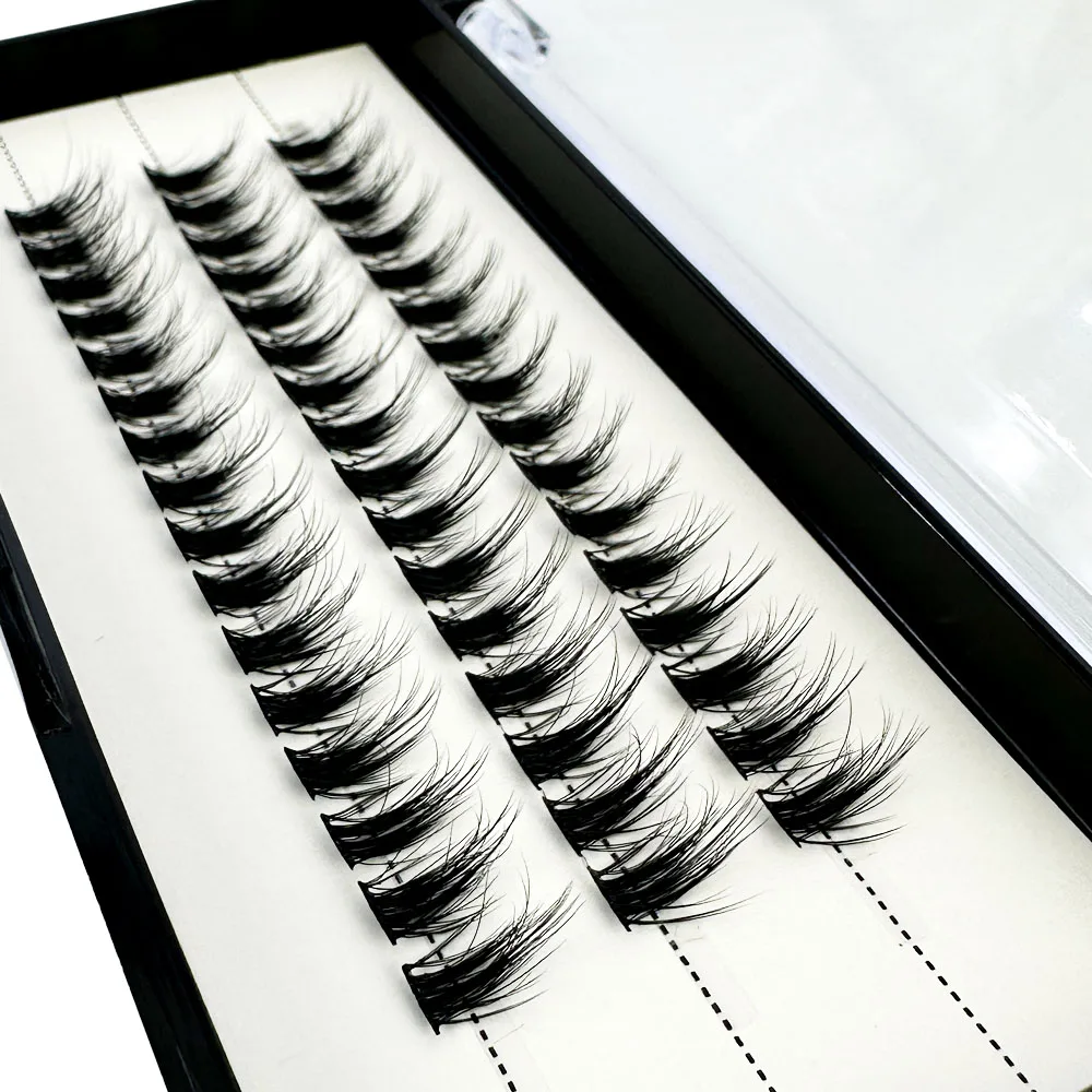 NEUE 5D Flauschige Nerzwimpern 3 Reihen Natürliche Wimpernverlängerung 3D Russische Einzelwimpern-Cluster Make-up-Tools Wimpern Cilia – Detail 4