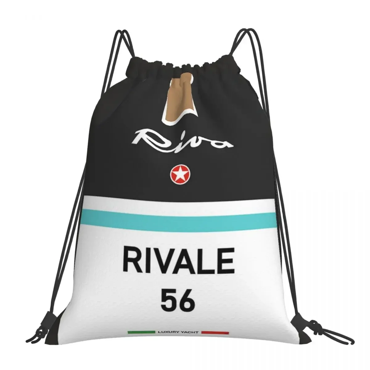 Rivale Riva Aquarama Italy French Riviera Monaco Vintage Backpacks Drawstring Bags Drawstring Bundle Pocket Storage Bag BookBag