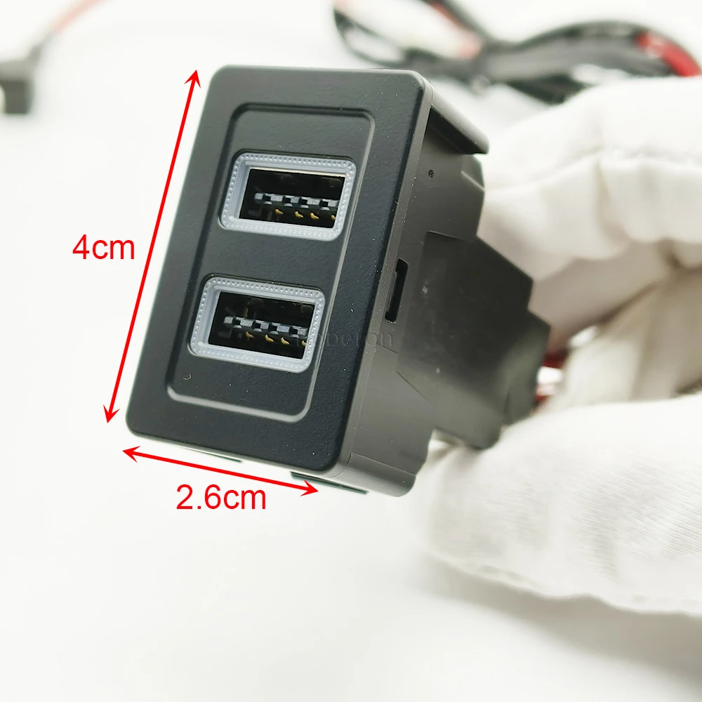 New Modified QC3.0 USB Intelligent Fast Phone Charging Socket Charger Adapter For Suzuki SX4 Swift Vitara Alto