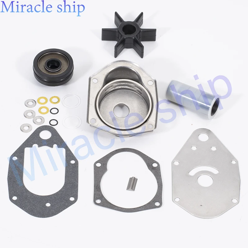 

Комплект крыльчатки водяного насоса с корпусом для 4-тактного подвесного двигателя Mercury 30HP 40HP 50HP 60HP 812966A12 46-812966A12 46-812966A11