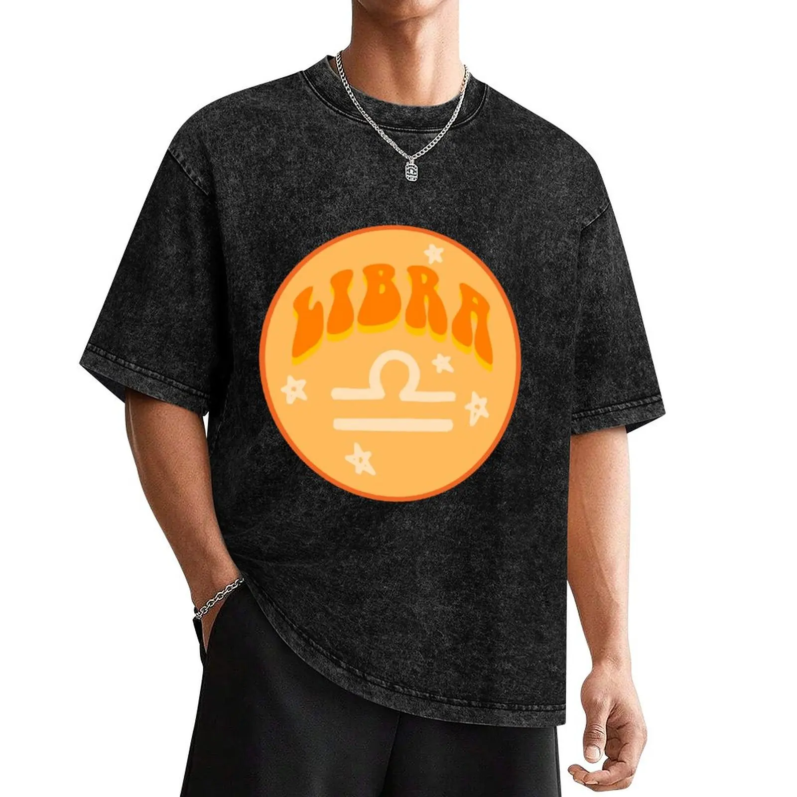 

Libra- Star Sign Sticker T-Shirt vintage t shirts vintage blue lock mens t shirt