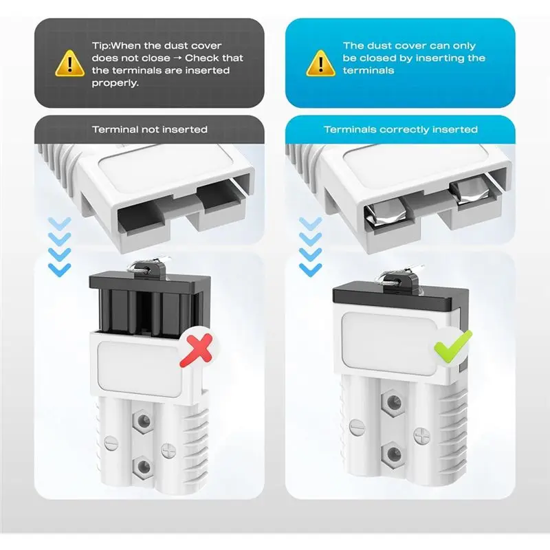 LICE-For Connector,175AMP 1/0AWG Battery Connection For Plug Winch Wiring Kit For Cable RV B