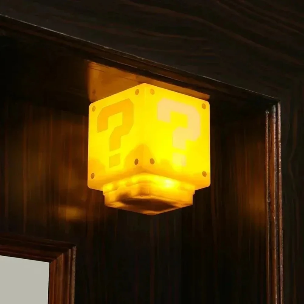 LED Question Mark Night Light With Music Anime Peripheral Children's Bedroom Bedside Lamp USB Rechargeable Gift image 3