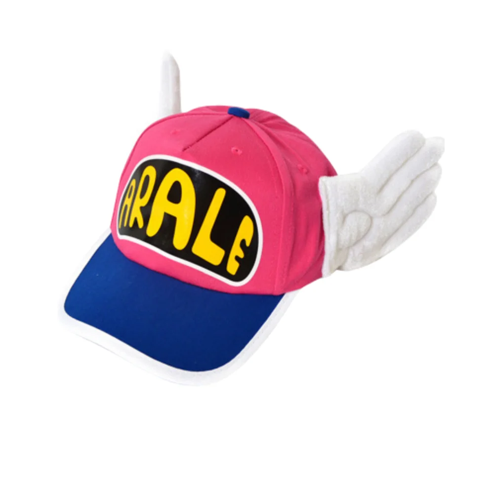 Arale Anime Dr.Slump Cosplay Norimaki Hat Children Wings Hats Cartoon Angel Cotton Baseball Cap Accessories