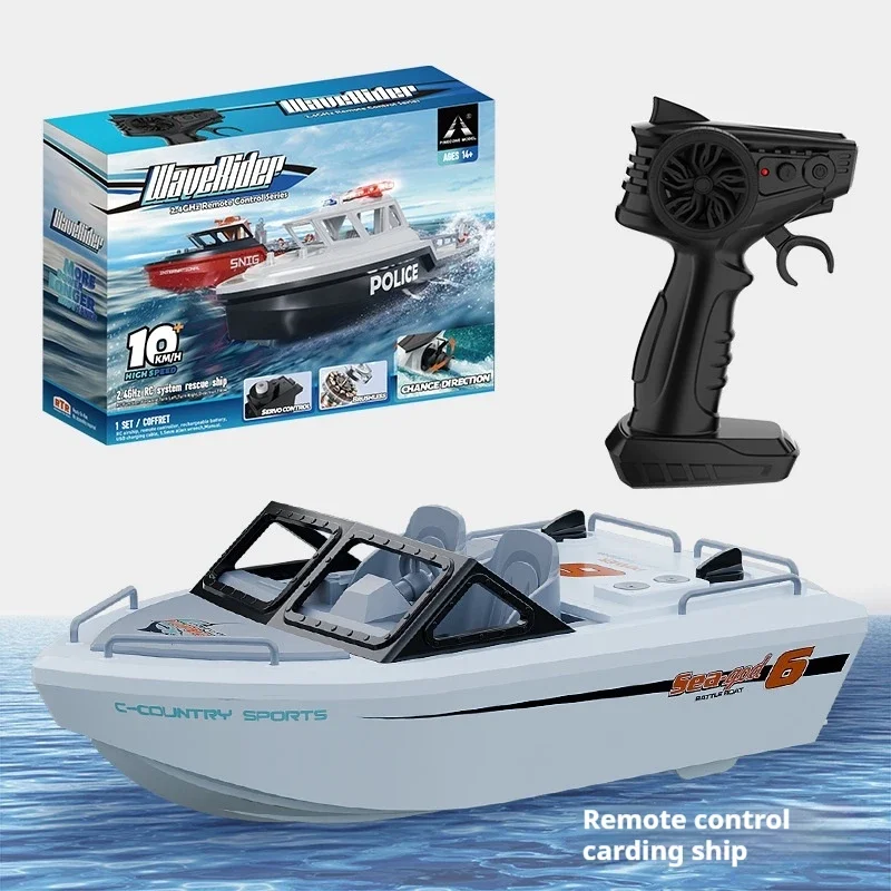 Barco de Control remoto sin escobillas, lancha rápida de alta velocidad de alta potencia, resistencia eléctrica, agua larga de verano, juguete bonito para niños Rc