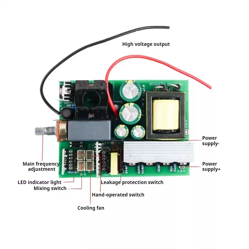 12V to 600V Inverter Circuit Board Driver Module Small Inverter 350W Full Power DC-DC Converter Step-up Booster Inverter Module