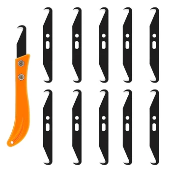 1 Juego cortador gancho para palos Golf, hoja Metal, cuchillo DIY, herramienta removedora Regrip para cambio