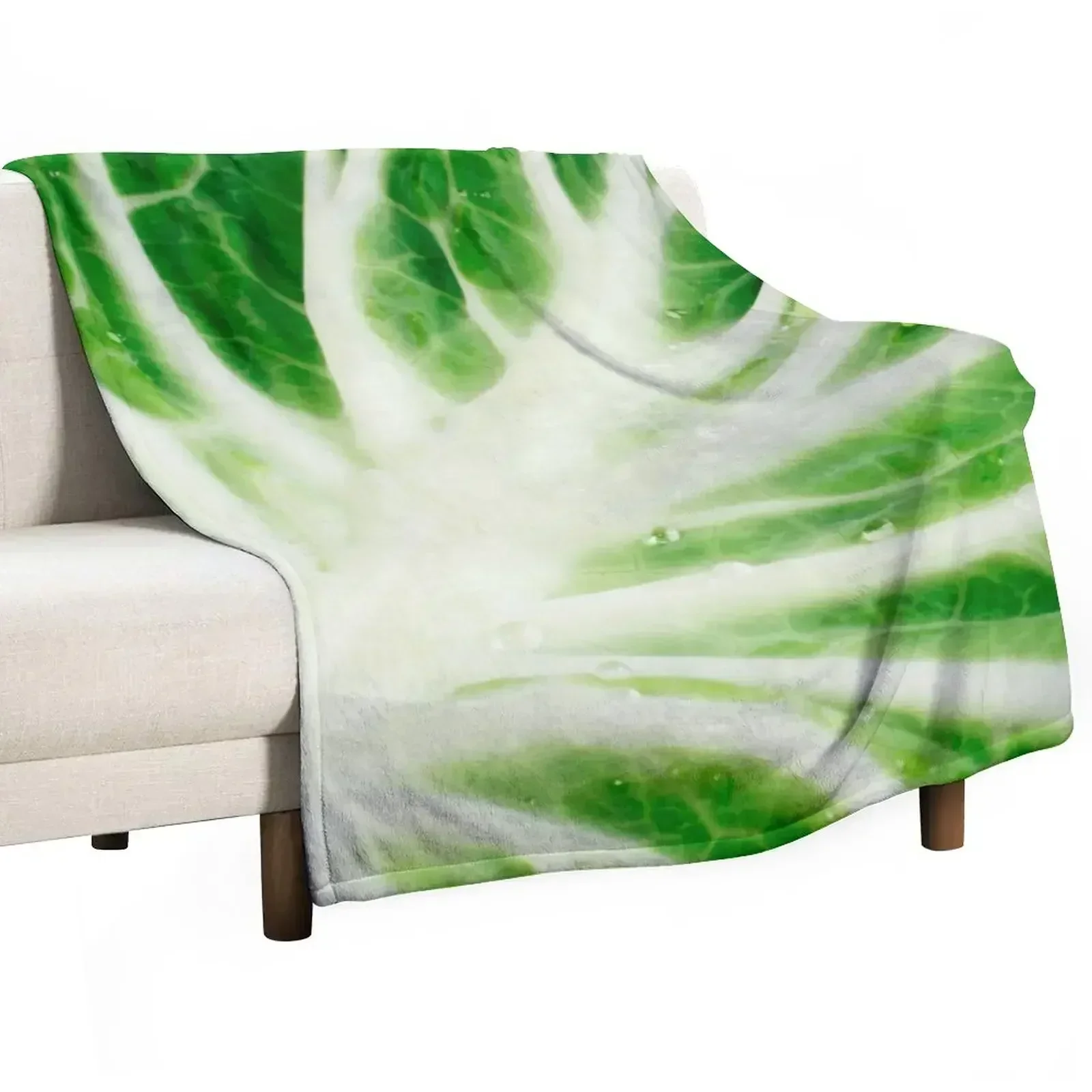 Cabbage leaf Throw Blanket blankets and throws Weighted Furry Luxury Brand Blankets