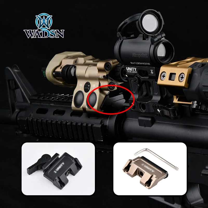 WADSN RAXIS For Metal MAWL Tactical Red Dot Sight High Power Green Laser Pointer Mount 20mm Rail Fast QD Lever AR15 Accessories