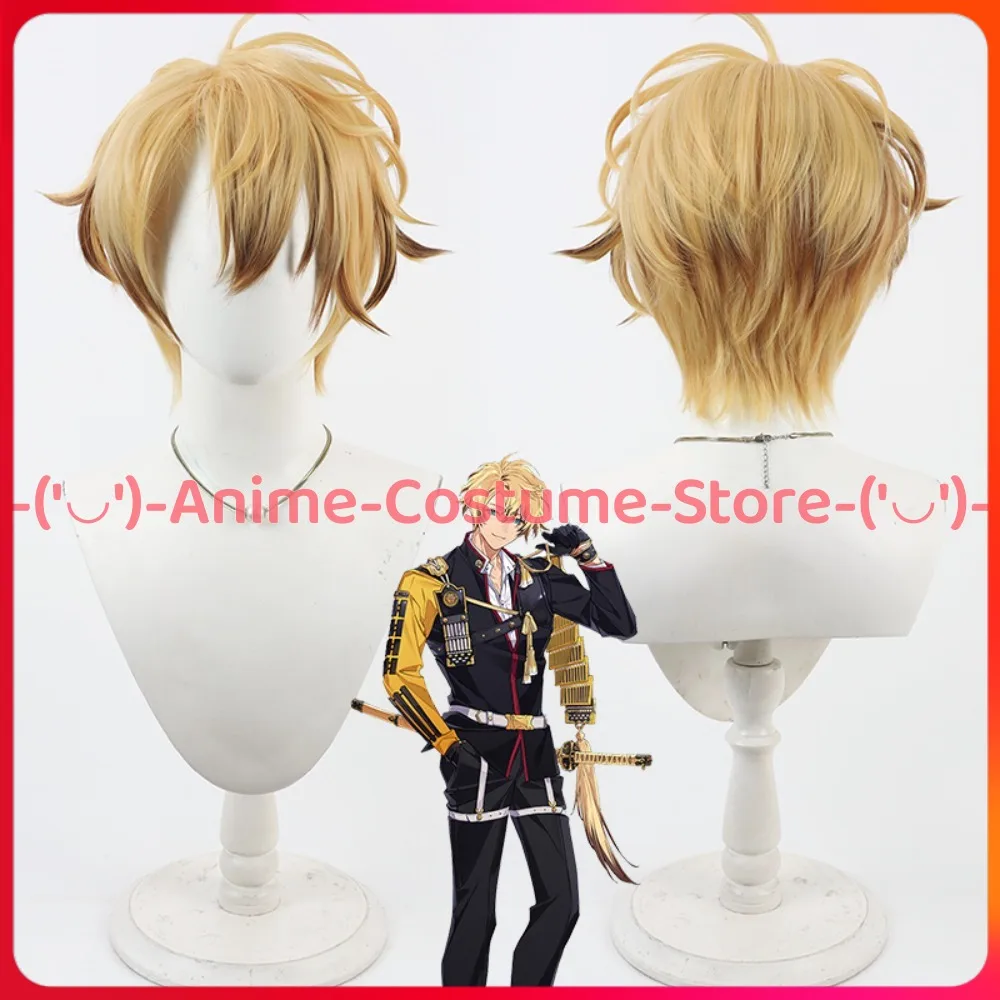 

Touken Ranbu Kobizen Nobufusa, парик для косплея, аниме, игровой персонаж, Хэллоуин, карнавальный костюм для вечеринки, парики, устойчивые синтетические волосы