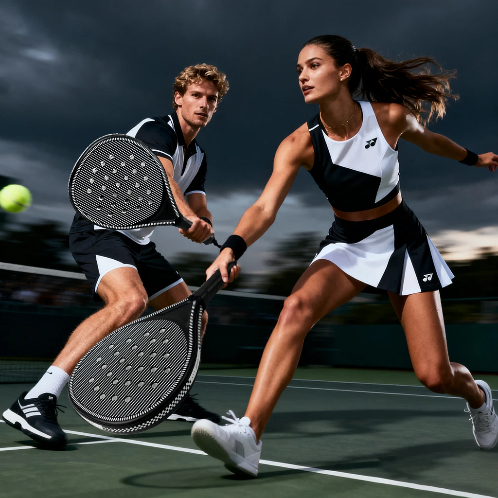 Racchetta da tennis stile gabbia Nucleo in EVA, superficie in ABS di alta qualità adatta per principianti, sport e intrattenimento genitore-figlio, doppia